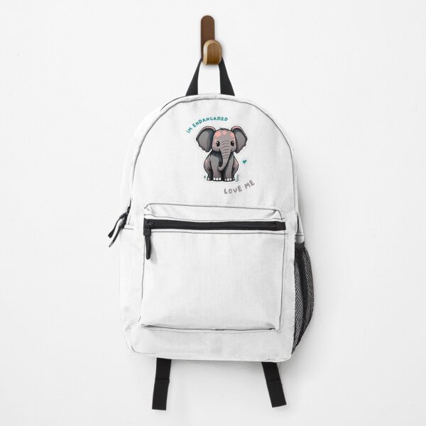 Item preview, Cute baby elephant illustration I'm Endangered, Love Me designed and sold by nedkoboyanov.