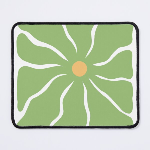 Item preview, Green Abstract Wonky Flower designed and sold by art-by-enc.