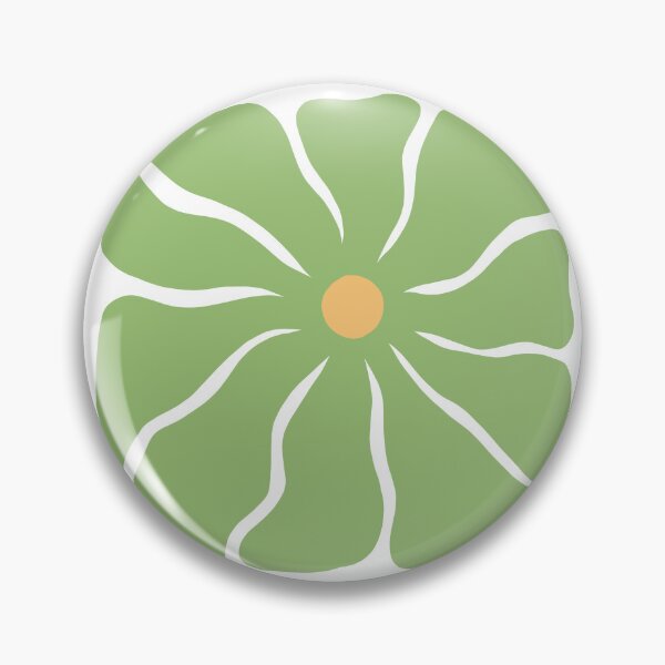 Item preview, Green Abstract Wonky Flower designed and sold by art-by-enc.