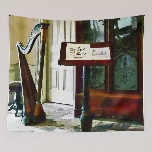 Item preview, Music Room With Harp designed and sold by Susan Savad.