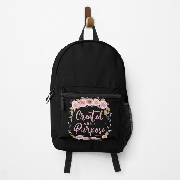 Item preview, Created with a Purpose - Pink Roses Light Blush Text designed and sold by amazingjoy.