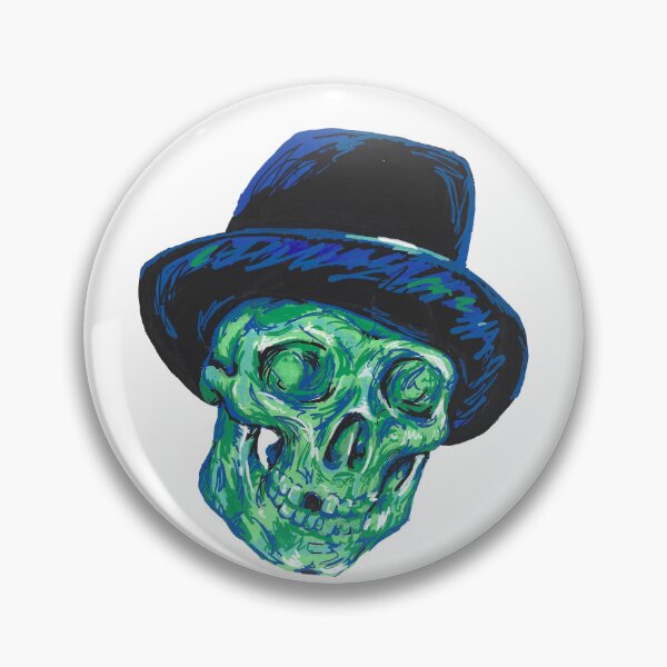 Item preview, Skull with a Top Hat designed and sold by Inkwell-Inks.
