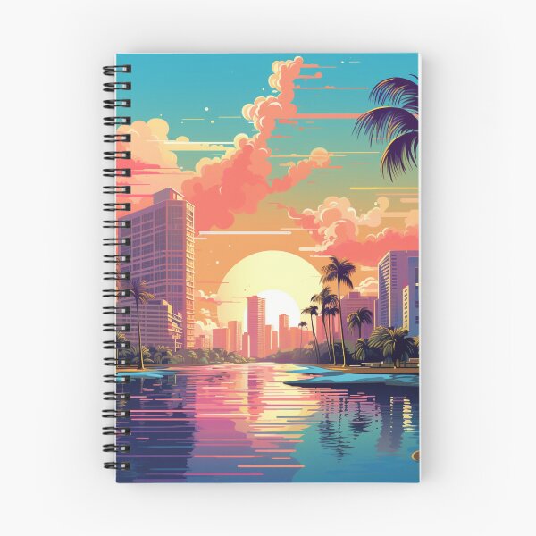 Item preview, A Pop Art Travel Print of Miami Florida - US designed and sold by StudioRedKoala.