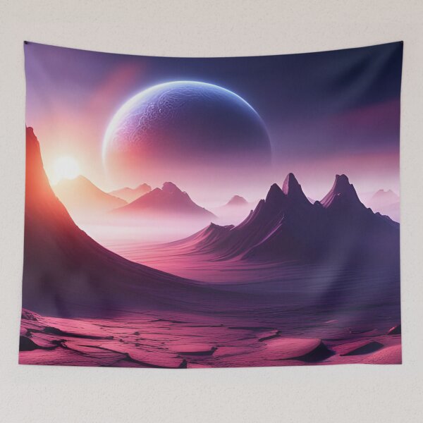 Item preview, Fantasy volcanic alien planet. designed and sold by iconatastic.