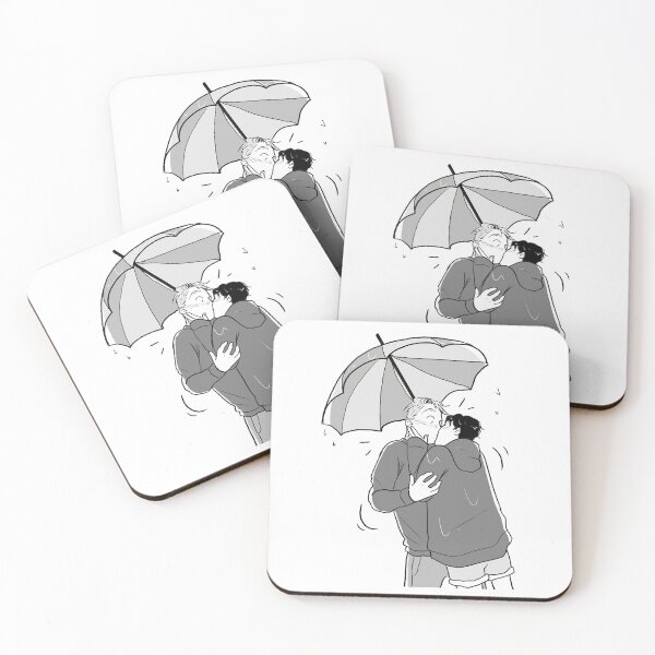 Item preview, Heartstopper - Charlie Spring and Nick Nelson kissing in the rain designed and sold by UnaiCebrino.