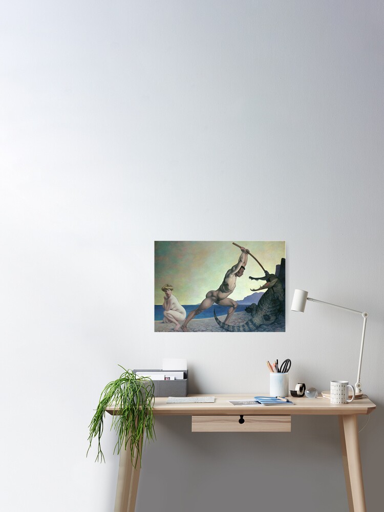 Canvas Persée tuant le dragon  Poster for Sale by TeeARTHY