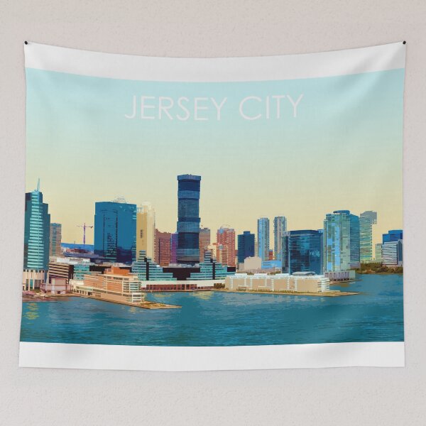 Item preview, Jersey City, New Jersey, USA, Print designed and sold by summattodraw.