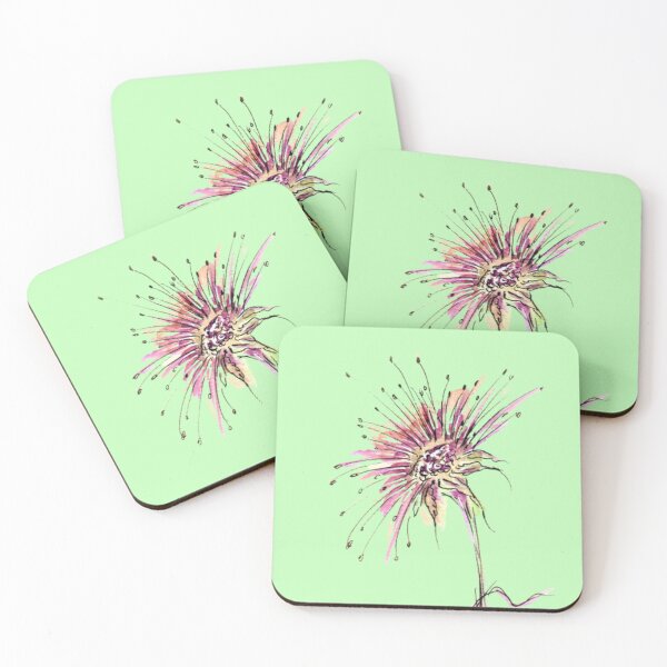 Item preview, filigree flower, watercolor, fine art designed and sold by janianna.