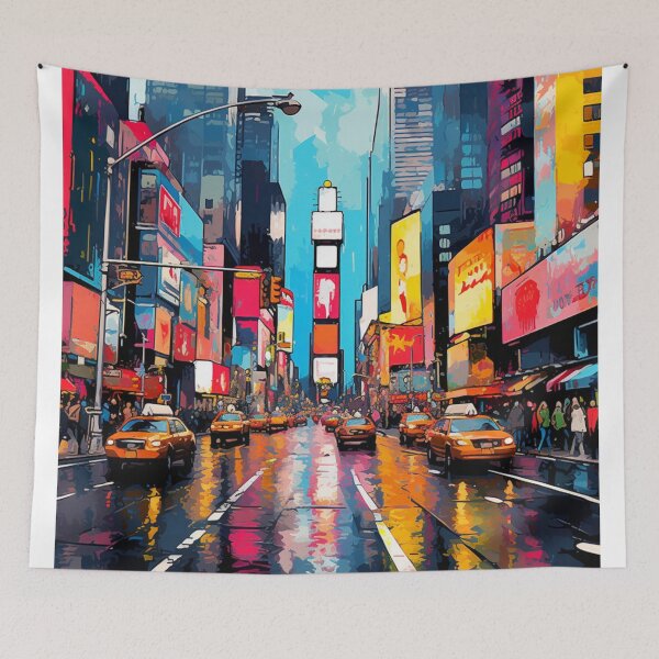 Item preview, A Pop Art Travel Print of New York - US designed and sold by StudioRedKoala.