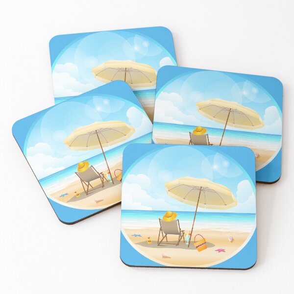 Item preview, peaceful beach scene designed and sold by the snowghost.
