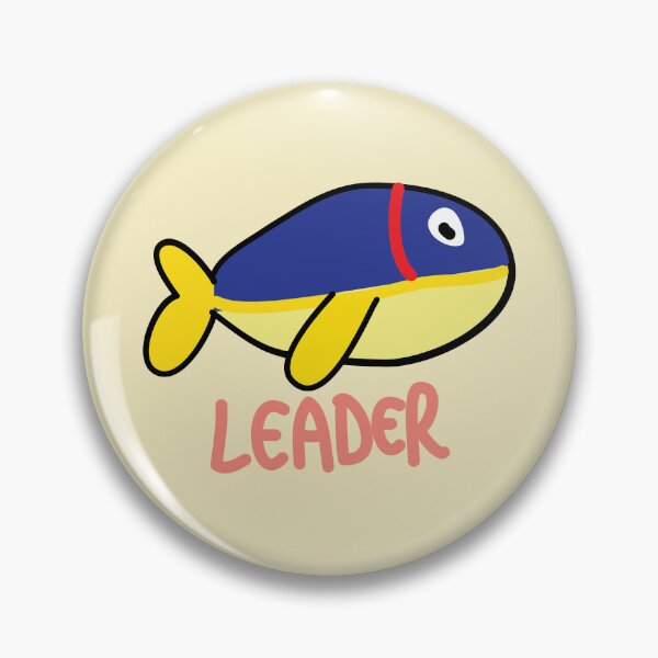 Item preview, Leader cute kawaii boss fish quote designed and sold by fluffyfamcraft.