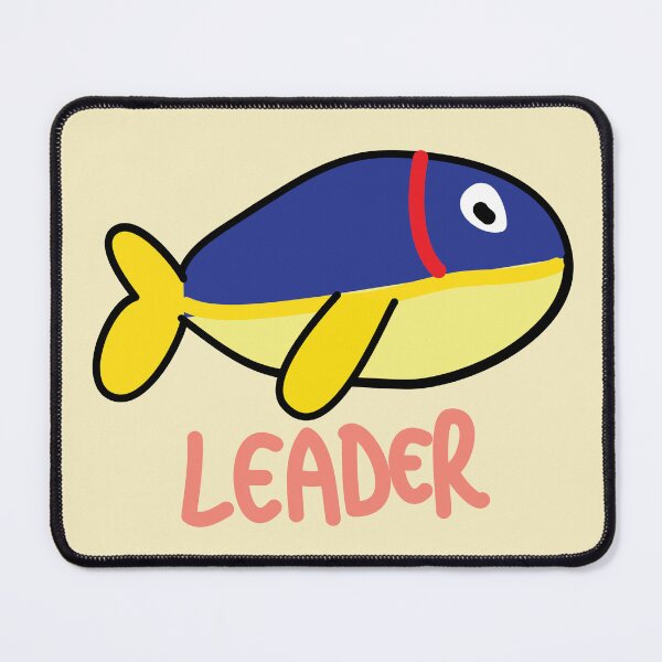 Item preview, Leader cute kawaii boss fish quote designed and sold by fluffyfamcraft.