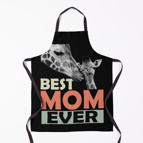 Item preview, Mother Giraffe Nudging Baby Giraffe: Best Mom Ever in Color designed and sold by Abanak.