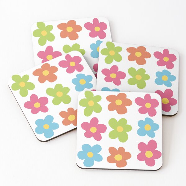 Item preview, Rainbow Simple Colourful Daisies designed and sold by art-by-enc.