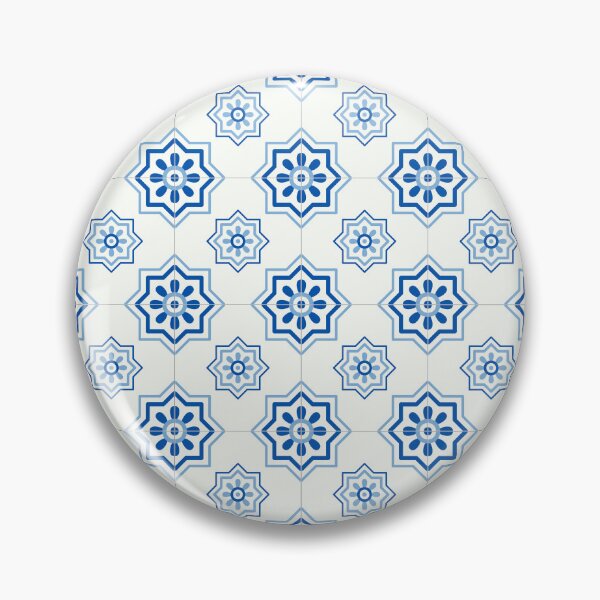 Item preview, Geometric majolica painted in watercolours designed and sold by Yes-Monkey.