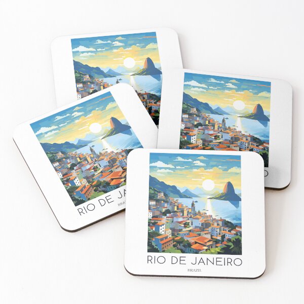 Item preview, A Pop Art Travel Print of Rio de Janeiro - Brazil designed and sold by StudioRedKoala.