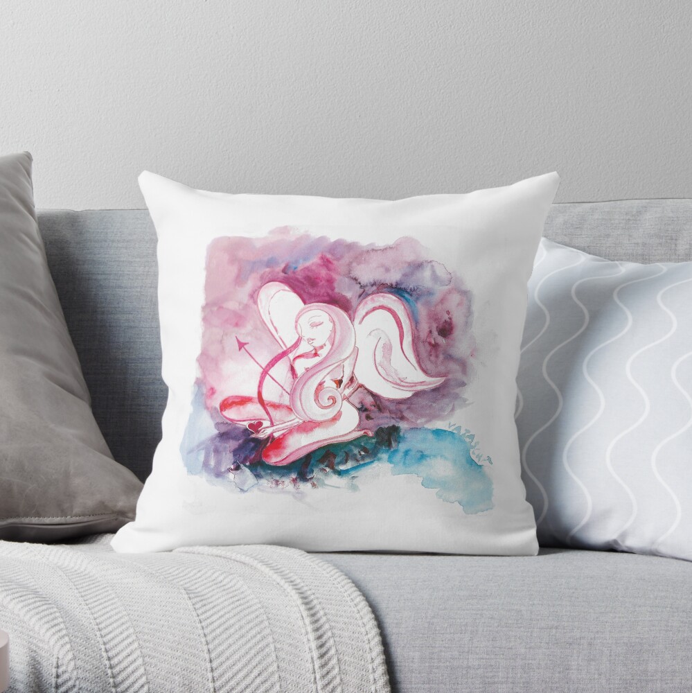 Vintage Valentine Throw Pillow