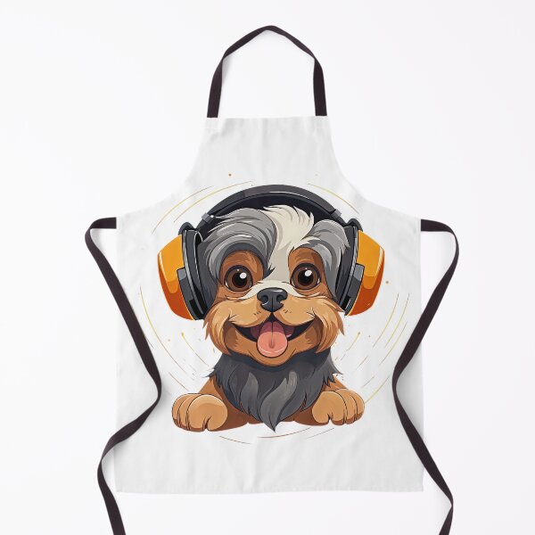 Item preview, DJ Dog Wearing Headphones | Puppy Wearing Headphones designed and sold by CoolHippoQuotes.