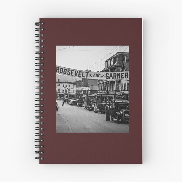 Item preview, Roosevelt banner, Hardwick, Vermont - 1936 designed and sold by lobodelnoir.