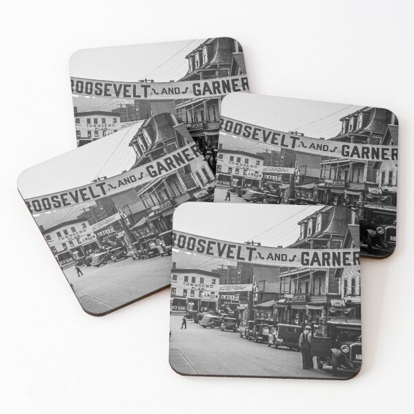 Item preview, Roosevelt banner, Hardwick, Vermont - 1936 designed and sold by lobodelnoir.