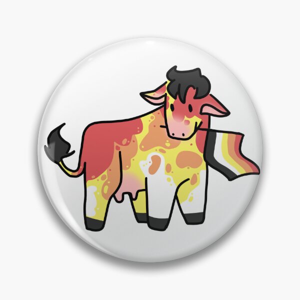 Item preview, Lithromantic Pride Cow designed and sold by HelLoveHelena.