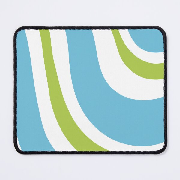 Item preview, Funky 70s Green & Blue Wavy Design designed and sold by art-by-enc.