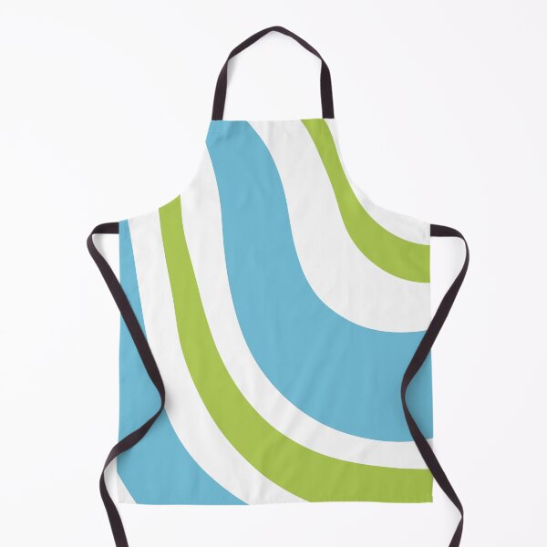 Item preview, Funky 70s Green & Blue Wavy Design designed and sold by art-by-enc.