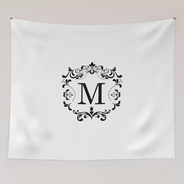 Item preview, Monogram M Retro Elegant Frame designed and sold by simplymonogram.