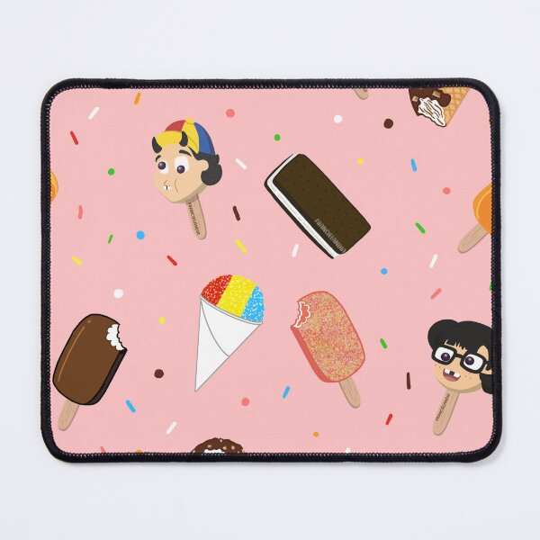 Item preview, Latino Summer Ice Cream Pattern Strawberry Pink Background  designed and sold by Francielandia.