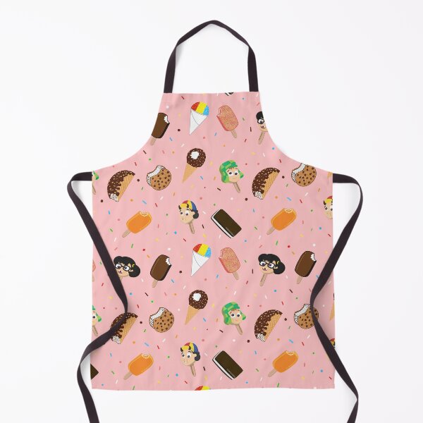 Item preview, Latino Summer Ice Cream Pattern Strawberry Pink Background designed and sold by Francielandia.