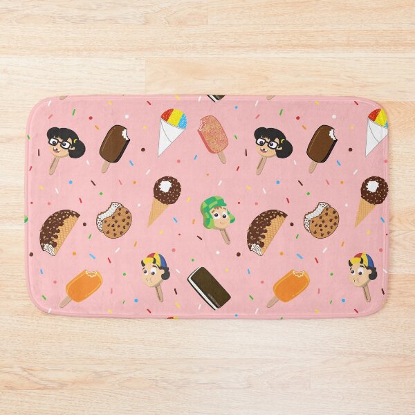 Item preview, Latino Summer Ice Cream Pattern Strawberry Pink Background  designed and sold by Francielandia.