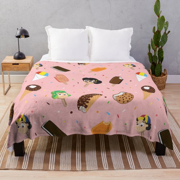 Item preview, Latino Summer Ice Cream Pattern Strawberry Pink Background  designed and sold by Francielandia.
