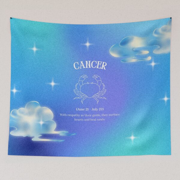 Item preview, Cancer Zodiac Starsign Gradient designed and sold by TeesStorefront.