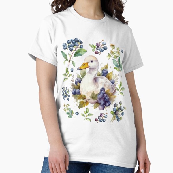 Item preview, Cottage Core Blueberry Duck shirt designed and sold by CocoBear369.