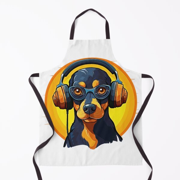 Item preview, DJ Dog Wearing Headphones | Puppy Wearing Headphones designed and sold by CoolHippoQuotes.