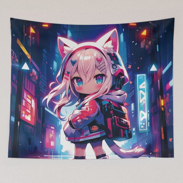 Item preview, Midnight Meowanderer designed and sold by Chibi Cat Art Corner.