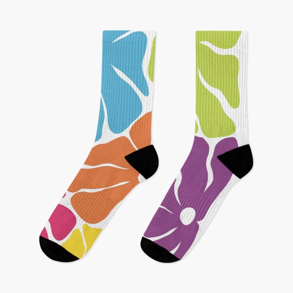 Item preview, Funky Wobbly Abstract Colourful Flowers designed and sold by art-by-enc.