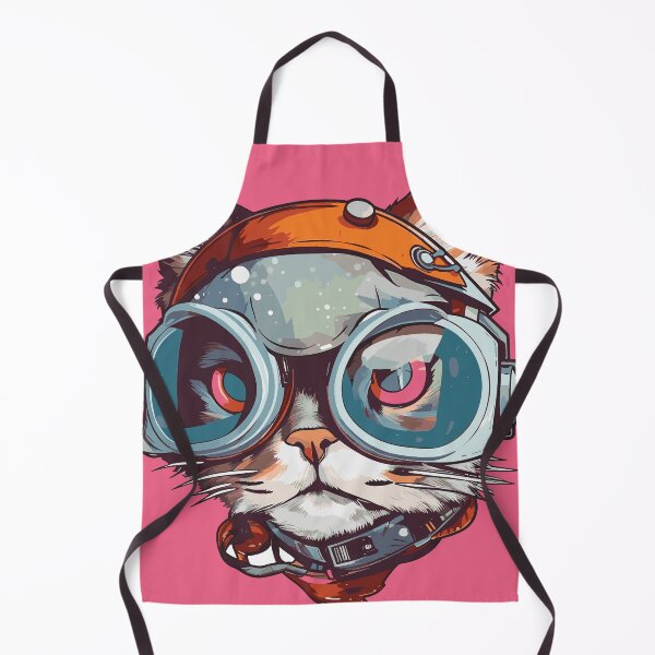 Item preview, Futuristic Multicolor Cats #47 captain cat designed and sold by SOVISART.
