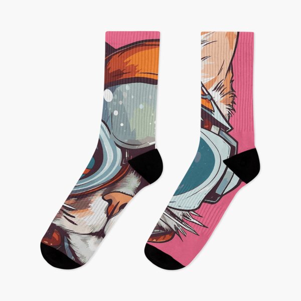 Aperçu de l'œuvre Chats multicolores futuristes # 47 chat capitaine créée et vendue par SOVISART.