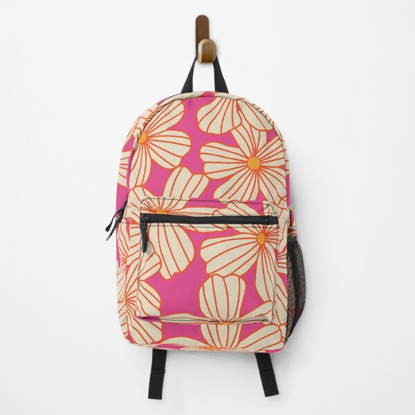 Item preview, Blooming Flower Blossoms Pattern (orange/ivory/pink) designed and sold by Design Minds Boutique.
