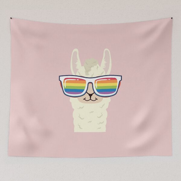 Item preview, gay llama funny glasses designed and sold by emcazalet.