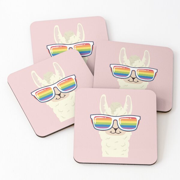 Item preview, gay llama funny glasses designed and sold by emcazalet.