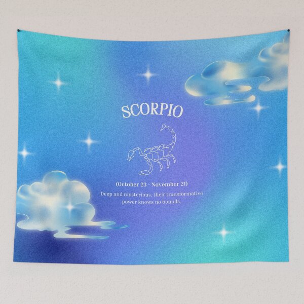 Item preview, Scorpio Zodiac Starsign Gradient designed and sold by TeesStorefront.