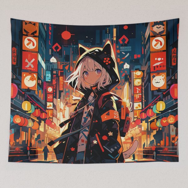 Item preview, Meowrakami Streetwalker designed and sold by Chibi Cat Art Corner.