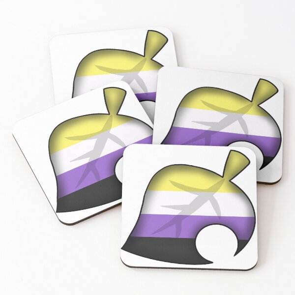 Item preview, AC Non-binary Pride Leaf designed and sold by TheLoonicorn.