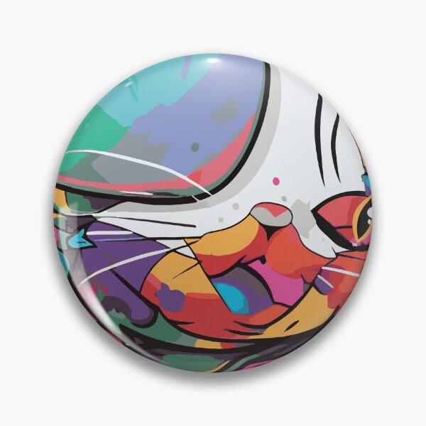 Item preview, Gatos multicolores futuristas #50 gato de un universo paralelo designed and sold by SOVISART.