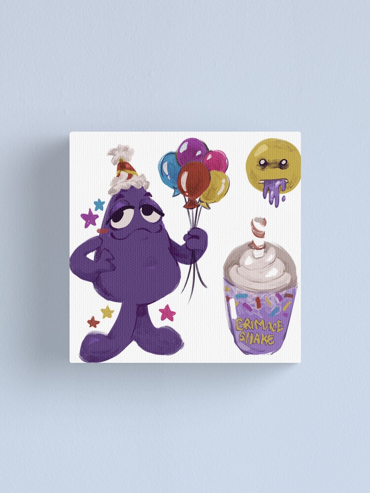 Canvas Print birthday stickers 