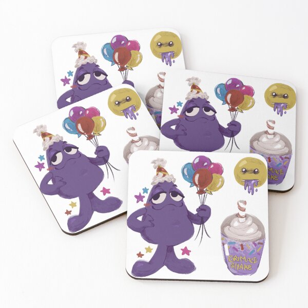 Item preview, Happy Birthday Grimace Sticker Sheet designed and sold by bruhitslasagna.