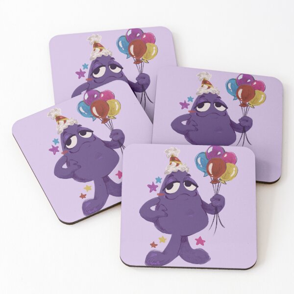 Item preview, Happy Birthday Grimace Sticker designed and sold by bruhitslasagna.