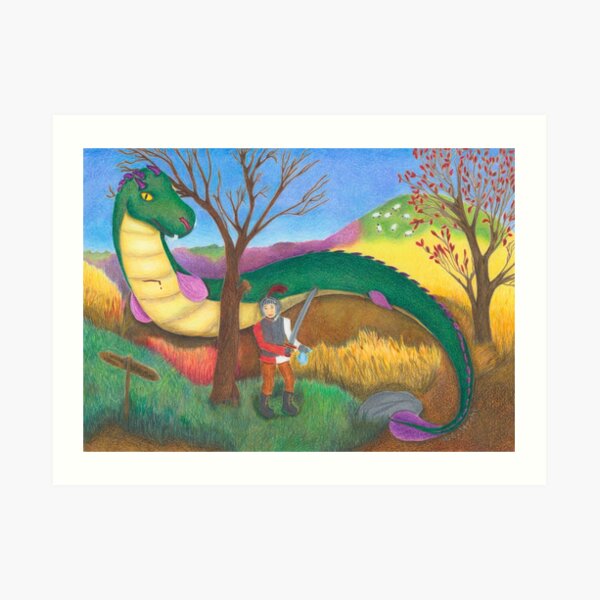 The Lambton Worm Art Print